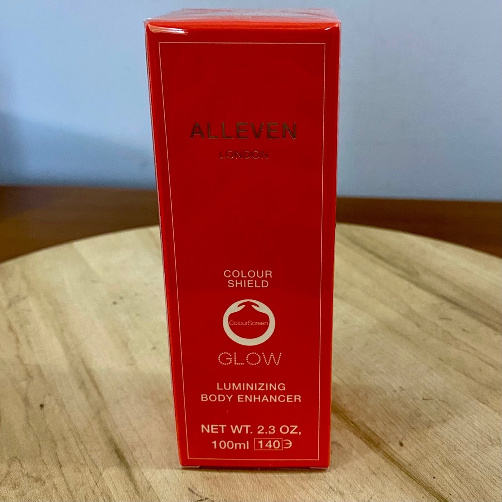 ALLEVEN London Colour Shield Glow Body Spray Makeup NWT Sand 2.3 oz / 100ml